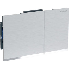 Geberit Sigma60 Betätigungsplatte für 2-Mengen-Spülauslösung verchromtgebürstet, Easy to clean/hochglanz-verchromt 243.415.GH.1