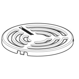 Geberit Rost rund für Duschbodenablauf für Bodenbeläge aus PVC 244.478.00.1