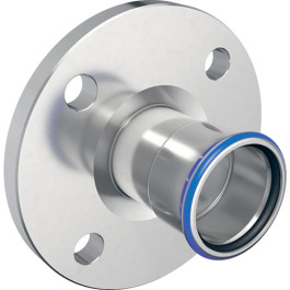 Geberit Mapress Edelstahl Flansch PN 10/16 mit Pressmuffe d15 33732