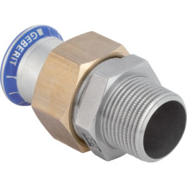 Geberit Mapress Edelstahl Übergangsverschraubung mit AG d42-R1 1/2 35339