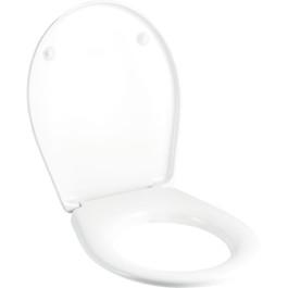 Geberit Renova Comprimo WC-Sitz, weiß Scharniere Edelstahl 571044000
