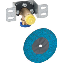 Geberit Anschlusswinkel 90 Grad mit AG MF vormontiert einfach, Rotguss d20-Rp1/2 L:57mm 632.856.00.1