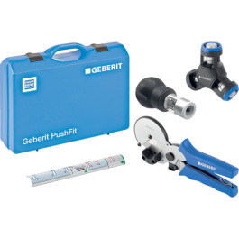 Geberit PushFit Set Montagewerkzeug mit Markierschablone in Koffer d14/16/20/25 650.911.00.2