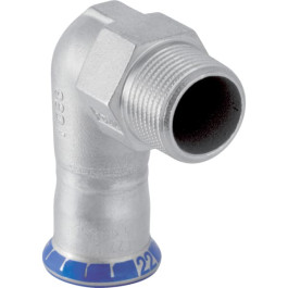 Geberit Mapress Edelstahl Übergangswinkel 90 Grad mit AG (LABS-frei) 90G d35-R1 1/4 83837