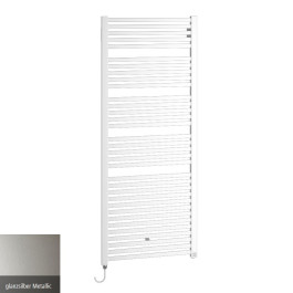 Kermi Geneo quadris-E Designheizkörper H: 81,4 B: 44,7cm glanzsilber GQE10080045WIXK
