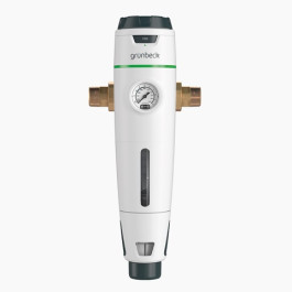 Grünbeck Wasserfilter pureliQ:RD20 mit Druckminderer, Rückspülfilter, zum Schutz der Hauswasserinstallation 101370