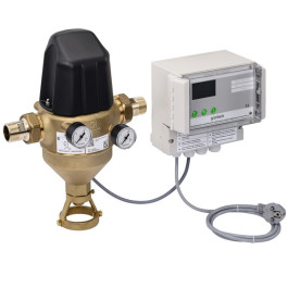 Grünbeck Wasserfilter MXA 1 1/2'', 500 µm mit Sicherheitsventil, Rückspülfilter,mit Abstreifbürste 107460311