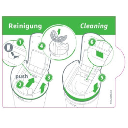 Grünbeck Aufkleber Salztankreinigung softliQ, Inhalt 10 Stück 188674e