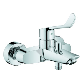 Grohe Eurosmart Einhand-Wannenbatterie chrom Wandmontage langer Hebel 25243003