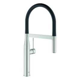 Grohe Essence Einhand-Spültischbatterie supersteel ausziehbare Profibrause 30503DC0