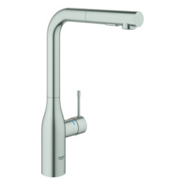 Grohe Essence Einhand-Spültischbatterie supersteel herausziehbare Spülbrause 30504DC0