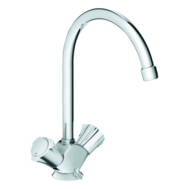 Grohe Costa 2-Griff-Spültischbatterie chrom Niederdruck 31930001