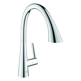 Grohe Zedra Einhand-Spültischbatterie chrom C-Auslauf ausziehbare 3-Strahl-Spülbrause 32294002