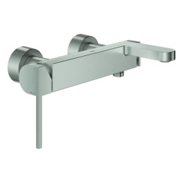 Grohe Plus Einhand-Wannenbatterie supersteel Wandmontage 33553DC3