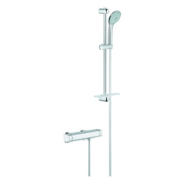 Grohe Grohtherm 2000 Thermostat-Brausebatterie chrom mit Brausegarnitur 34195001