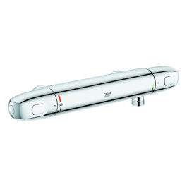 Grohe Grohtherm 1000 Thermostat-Brausebatterie chrom mit Brausegarnitur 600mm 34817003