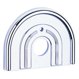 Grohe Rosette L:235 B:180 für Chiara Einhandmischer Fertigset Wanne weiß/gold 46237LG0