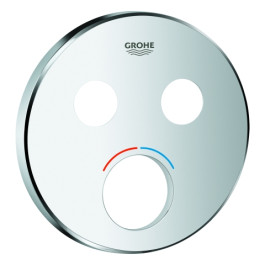 Grohe Rosette rund für Mischer mit 2 Absperrventilen chrom 46992000