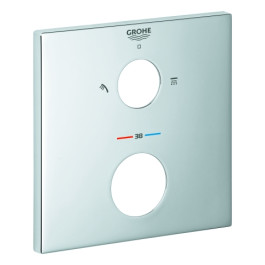 Grohe Rosette eckig für Thermostat-Fertigmontagesets chrom 49102000