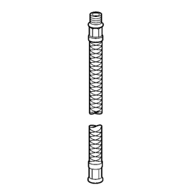 Hansa Schlauch M10x1M14x1, L=800mm 59913252