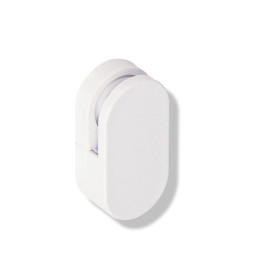 HEWI Spiegelhalter Serie 477, Polyamid, zur Befestigung von 6mm dicken Spiegeln, 1 Paar, reinweiß 477.01.100 99