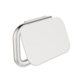 HEWI WC-Papierhalter mit Deckel, Edelstahl 480.21.001XA