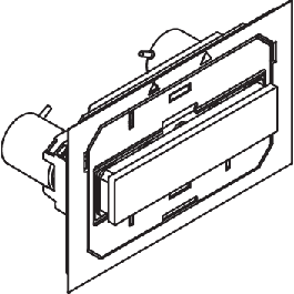 HEWI Betätigungsplatte manuell des Systems S 50, für WC-Modul mit Spülkasten OLI120 Plus manuell, S50.02.102010 66246