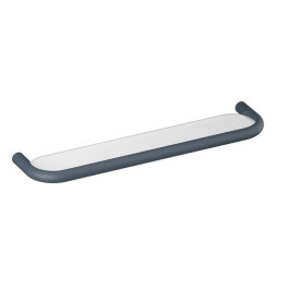 HEWI Ablage Serie 801, matt, mit Platte aus Kunststoff, 600mm breit, 28mm hoch, 140mm tief, anthrazitgrau 801.03B100 92