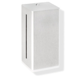 HEWI SENSORIC Elektronischer Seifenspender Serie 805, Edelstahl, Entnahmeöffnung aus Polyamid, 500ml, reinweiß 805.06.115 99