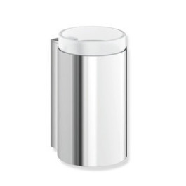 HEWI Glasbecher mit Halter System 900, Metall, verchromt, Becher aus Kristallglas 900.04.00040