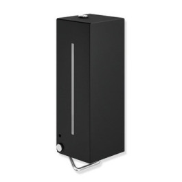 HEWI Seifenspender, Edelstahl, mit Innenbehälter zur freien Befüllung, 600ml, schwarz tiefmatt 900.06.00460 DC