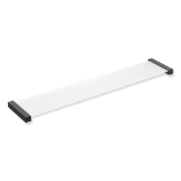 HEWI Ablage, Edelstahl, Ablagefläche aus ESG-Glas (4mm), satiniert, schwarz tiefmatt 900Q03.00760 DC