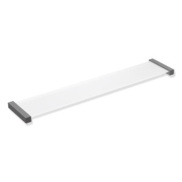 HEWI Ablage, Edelstahl, Ablagefläche aus ESG-Glas (4mm), satiniert, dunkelgrau perlglimmer tiefmatt 900Q03.00760 SC