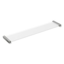 HEWI Ablage, Edelstahl, Ablagefläche aus ESG-Glas (4mm), satiniert, 900Q03.007XA