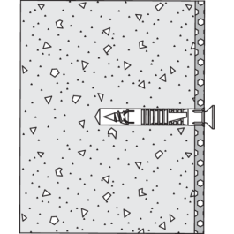 HEWI Befestigungsmaterial BM40.6 Serie 802 LifeSystem, für Rückenstützen mit Rosettenbefestigung, für Beton (> C20/C25) BM40.6