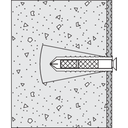 HEWI Befestigungsmaterial BM41.6 Serie 802 LifeSystem, für Rückenstützen mit Rosettenbefestigung, für Porenbeton (> P2) BM41.6