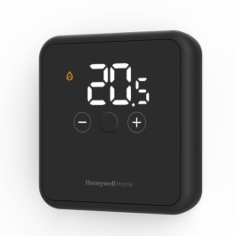Resideo Temperaturwähler mit Raumfühler DT4M, verdrahtet, OpenTherm Smart Power, schwarz DT41SPMBT32