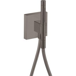 Hansgrohe AXOR Starck Portereinheit 120/120 mit Stabhandbrause 2jet und Brauseschlauch, Brushed Black Chrome 12626340