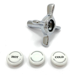 Hansgrohe Axor Montreux Griff 2-Griff Wannenmischer, chrom 16597000