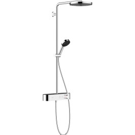Hansgrohe Showerpipe Pulsify S 260 1 jet EcoSmart mit Brausethermostat Aufputz chrom 24221000