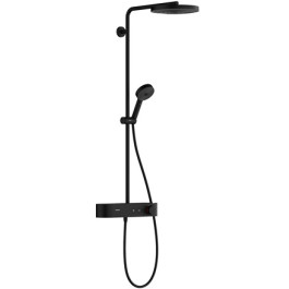 Hansgrohe Showerpipe Pulsify S 260 1 jet EcoSmart mit Brausethermostat Aufputz schwarzmatt 24221670