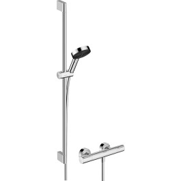 Hansgrohe Brausesystem Pulsify Select S 105 3 jet Eco Relaxation Ecostat Element Brausestange 900mm chrom 24271000