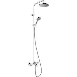 Hansgrohe Showerpipe 200 1 jet Vernis Blend chrom mit Wannenthermostat 26274000