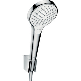 Hansgrohe Brausehalterset Croma Select S Vario/ Porter S weiss/chrom Brauseschlauch 1250mm 26421400