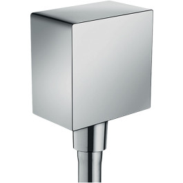 Hansgrohe Schlauchanschluss DN15 Fixfit Square mit Rückflussverhinderer chrom 26455000