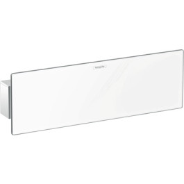 Hansgrohe FixFit Wandanschluss Porter 300 mit Brausehalter und Duschablage, Weiß/Chrom 26456400