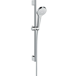 Hansgrohe Brauseset Croma Select S Vario EcoSmart/U'Crometta mit Brausestange 650mm weiss/chrom 26563400