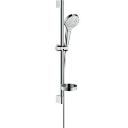 Hansgrohe Brauseset Croma Select S Vario/ Unica mit Brausestange 650mm weiss/chrom mit Seifenschale 26566400