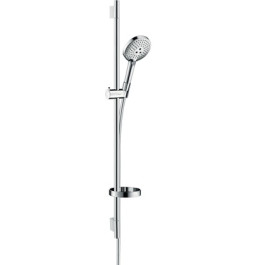 Hansgrohe Brauseset Raindance Select S 120 3jet EcoSmart mit Brausestange 900mm und Seifenschale, Chrom 26633000