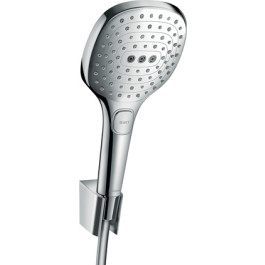 Hansgrohe Raindance Select E Brausehalterset 120 3jet mit Brauseschlauch 1250mm, Chrom 26700000